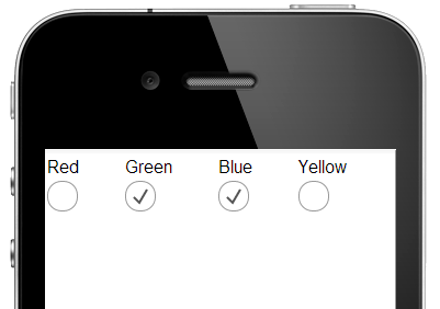 Checkbox Horizontal1